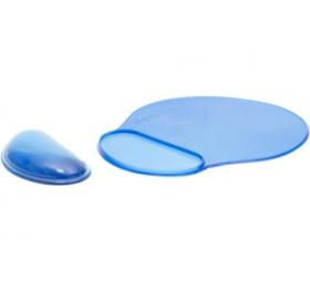 Tapis de souris gel bleu avec repose poignet