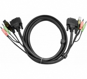 Cordon KVM DVI-I/USB Audio 1,8 mtre ATEN 2L-7D02UI