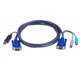 Cordon KVM VGA/PS2-USB 6 mtres ATEN 2L-5506UP