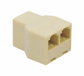 Coupleur RJ12 type F/F/F pour téléphone