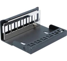 Boitier 1U 6 ports Keystone pour Rail DIN ou mural