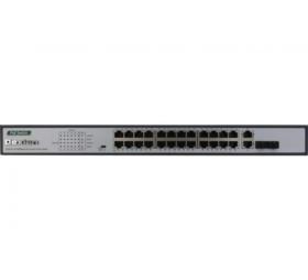 Switch 24 ports 10/100 PoE+ 390W 2 gigabit/SFP