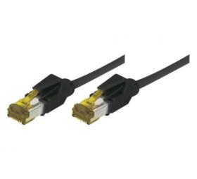 Cordon ethernet 10 gigabit Cable Draka Cat.7 noir - 2 M