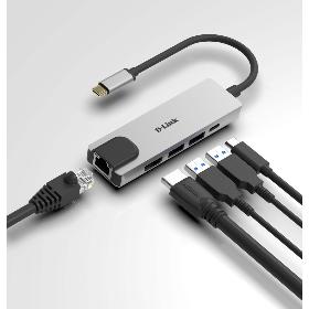 Hub USB-C 5 en 1 D-Link DUB-M520