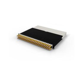 Panneau Patchbox One 24 RJ45 Cat6a UTP 0,8 m 8U jaunes