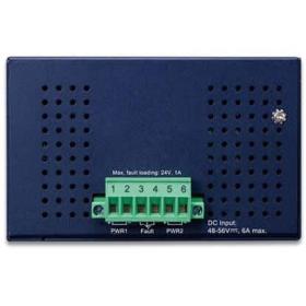 Switch industriel 8 ports Giga PoE+ 2 SFP Planet IGS-1020PTF