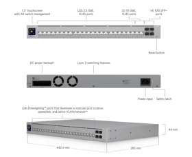 Switch UniFi 2 ports 10G 22 ports 2,5G 4 SFP+ L3 Ubiquiti