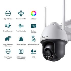 Caméra IP WiFi extérieure PTZ 4MP VIGI C540-W 4 mm
