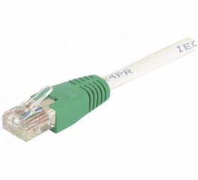 Cable croisé 3 m gris catégorie 6