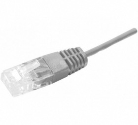 Cordon téléphone 2 m gris RJ45/RJ45 2 paires UTP