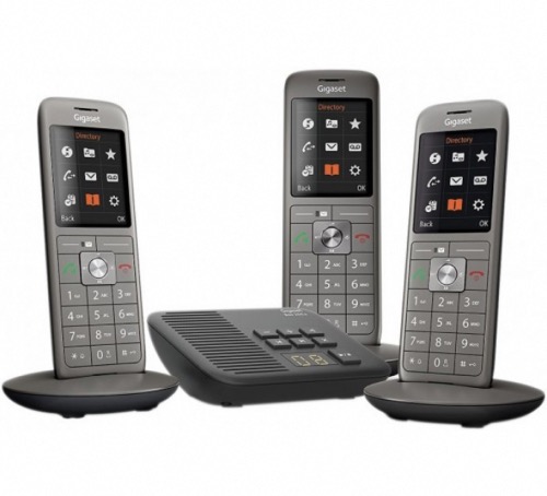 Gigaset CL660A TRIO Téléphone DECT Base + 3 combinés + répondeur