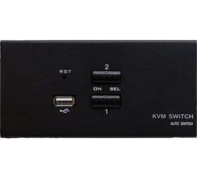 Switch KVM DP/USB/Audio 2 ports double écran