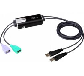 afficher l'article Mini Switch KVM USB 2 ports Aten CS62KM