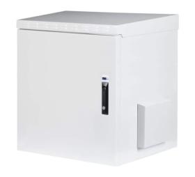 Coffret industriel 19 pouces 12U noir 600 x 600 outdoor