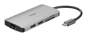 Hub USB-C 8 en 1 D-Link DUB-M810