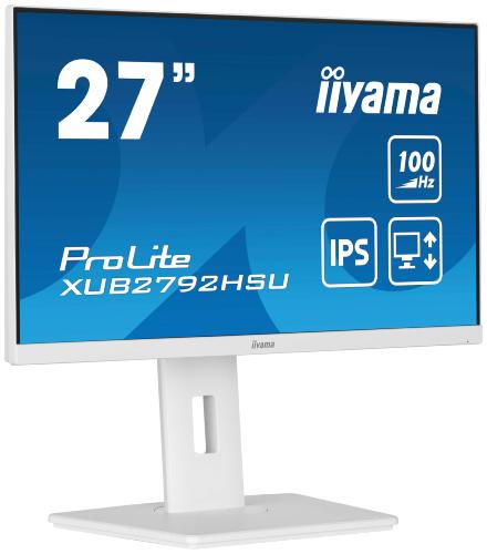 Moniteur LED IPS FHD 27 pouces IIYAMA XUB2792HSU blanc