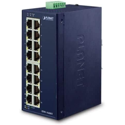Switch industriel 16 ports 10/100 Planet ISW-1600T