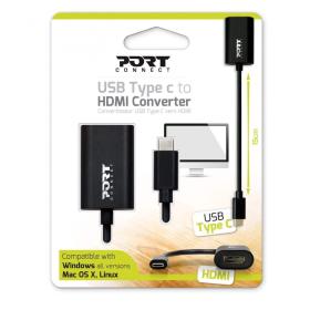 Convertisseur USB Type C vers HDMI 4K Port Design