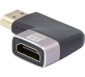 Adaptateur HDMI 2.1 8K M/F coudé plat 270°