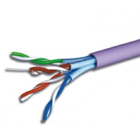Câble Ethernet monobrin CAT6a U/FTP LSZH violet 500 M