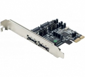 Carte PCI Express RAID 2 canaux 4 ports SATA II