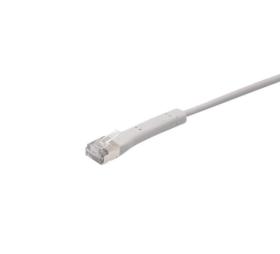 Câble RJ45 CAT6a F/FTP manchon coudable blanc 3 m