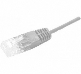 Cordon téléphone 2 m gris RJ45/RJ45 1 paire UTP