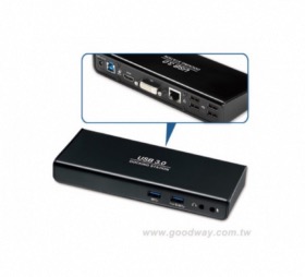 Dock USB 3.0 HDMI DVI LAN 6 ports