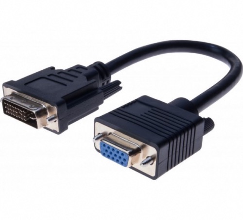 Adaptateur DVI mâle / VGA femelle 15 cm