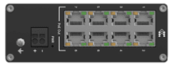 Switch industriel 8 ports 10/100 PoE Teltonika TSW040