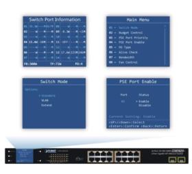 Switch 16 ports Giga PoE+ 300W  2 SFP Planet GSW-1820VHP