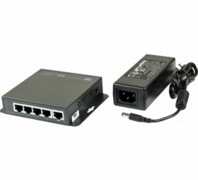 Switch 5 ports 10/100 dont 4 PoE+ Netis PE6105