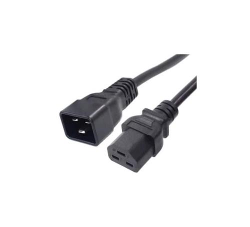 Rallonge secteur C21 C20 noire 2 m