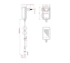 Alimentation secteur 5 V 2 A Jack 5,5 x 2,5 mm