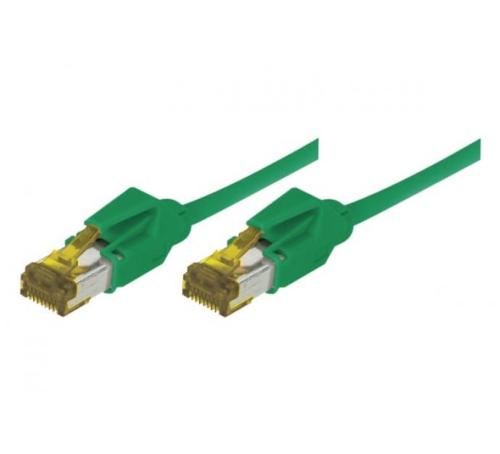 Cordon ethernet 10 gigabit Cable Draka Cat.7 vert - 1 M