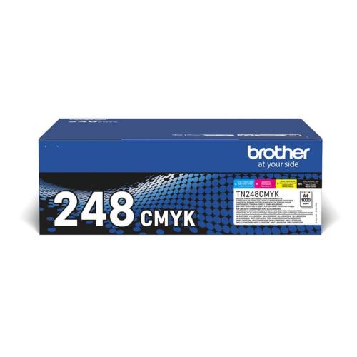 Pack Toners M/J/C/BK 1000 pages Brother TN248