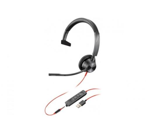 Micro casque USB-A + Jack Blackwire 3315 Plantronics