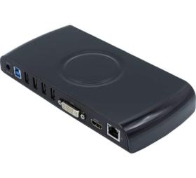 Dock Station USB 3.0 HDMI DVI LAN 6 ports