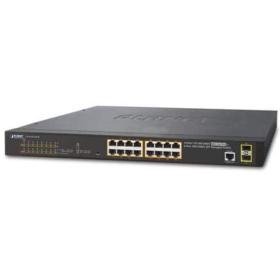 Switch Planet 16 ports gigabit PoE 2 SFP GS-4210-16P2S