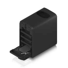 NAS tour UniFi Ubiquiti 4 baies UNAS-4 noir