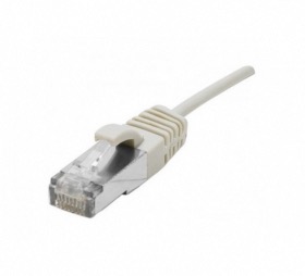 Cble Ethernet fin Cat 6a LSOH snagless gris - 10 m