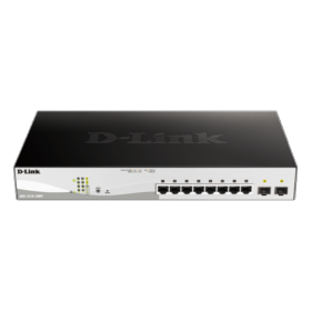 afficher l'article Switch D-LINK Smart+ 8 ports giga PoE 130W + 2 SFP