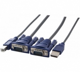 Cordon KVM VGA/USB 1,5 mètre
