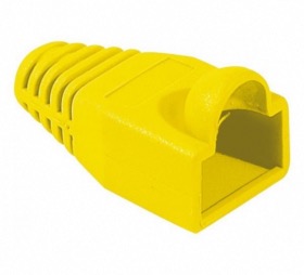 Manchons RJ45 diamtre 6,5 mm jaunes sachet de 10