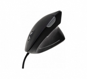 afficher l'article Souris verticale noire USB pour droitier