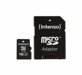 Carte MicroSDHC Class 10 Intenso 16Go