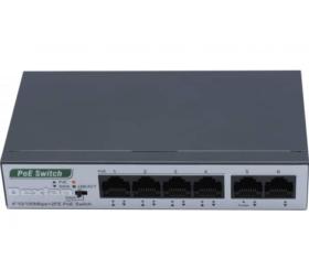 Switch 6 ports 10/100 dont 4 PoE+ 60W