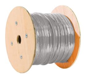 Câble gris monobrin U/FTP CAT6a LSOH RPC 500 M