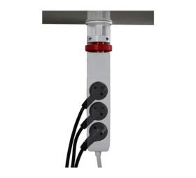 Multiprise à pincer 3 prises interrupteur chargeur USB