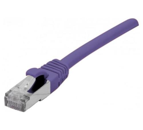 Câble RJ45 Cat 6a Blindé Snagless LSOH violet - 25 m